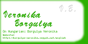 veronika borgulya business card